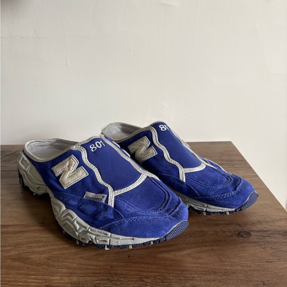 New Balance 801 Slip On Clog Purple/Blue and Gray - Size 9 - Picture 1 of 7
